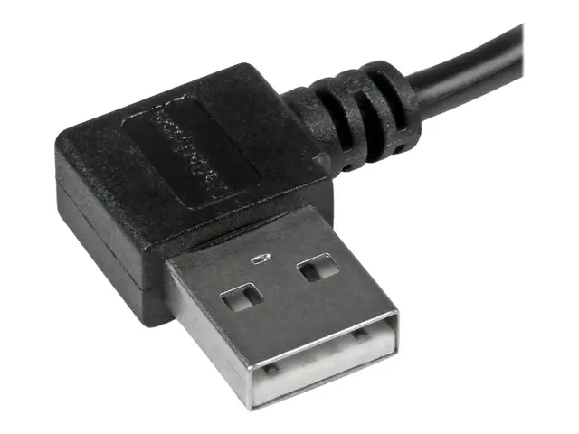 StarTech 2m 6 ft Micro-USB Cable with Right-Angled Connectors - M/...