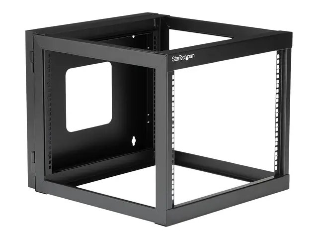 Startech "8U Hinged Open Frame Wall Mount Network Rack - 4-Post 22...