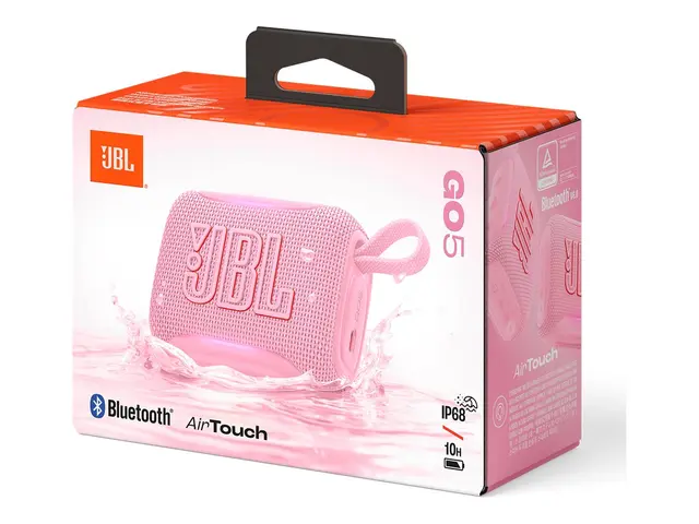 JBL Go 5 - Høyttaler - for bærbar bruk - trådløs Bluetooth - Appstyrt - 4.8 watt - rosa 