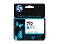 HP 712 - 29 ml - cyan - original DesignJet - blekkpatron - for DesignJet Studio, T210, T230, T250, T630, T650