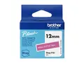 Brother BTAG-P35 - Hvit p&#229; rosa Rull (1,2 cm x 4 m) 1 kassett(er) hengeboks - merketape - for P-Touch PT-N10, PT-N20, PT-N25BT