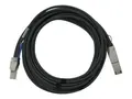 QNAP - SAS ekstern kabel - SAS 6Gbit/s - 36 pin 4x Mini SAS HD (SFF-8644) (hann) til 26-stifts 4x Mini SAS (hann) 3 m - svart - for P/N: QXP-820S-B3408