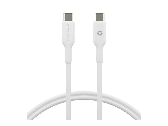 dbramante1928 re-charge - USB-kabel 24 pin USB-C (hann) til 1 m hvit