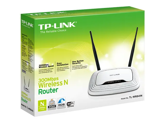 TP-Link TL-WR841N 300Mbps Wireless N Router - Trådløs ruter 4-port...