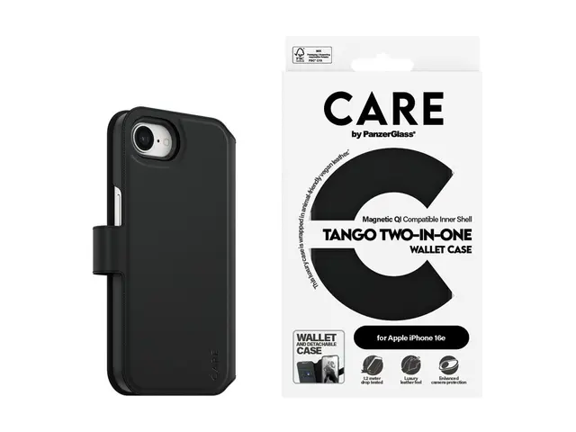CARE by PanzerGlass Tango - Lommebok for mobiltelefon to-i-én poly...