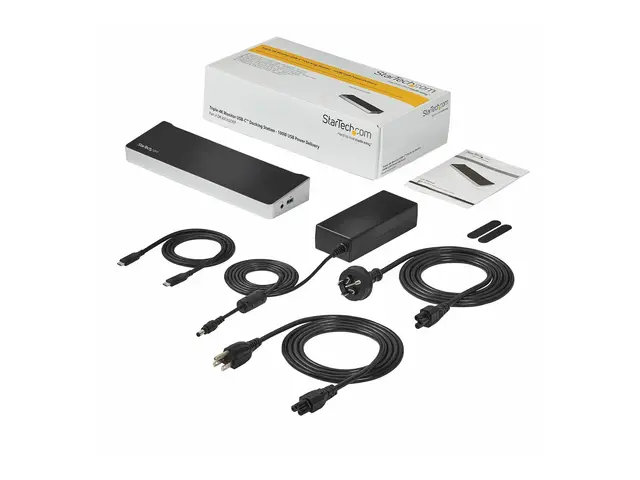 StarTech.com USB-C Dock, 4K Triple Monitor USB Type-C Docking Stat...
