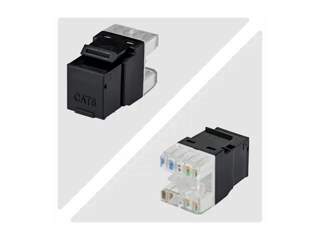 Startech - Trapes-jakk - 180°, 110 punch down - CAT 6 - UTP - RJ-4...