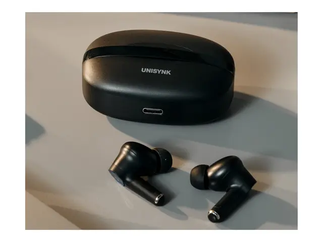 Unisynk - True wireless-hodetelefoner med mikrofon i øret Bluetoot...