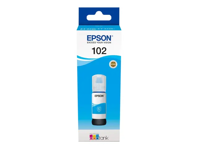 Epson 102 - 70 ml - cyan - original - blekkbeholder - for EcoTank ...