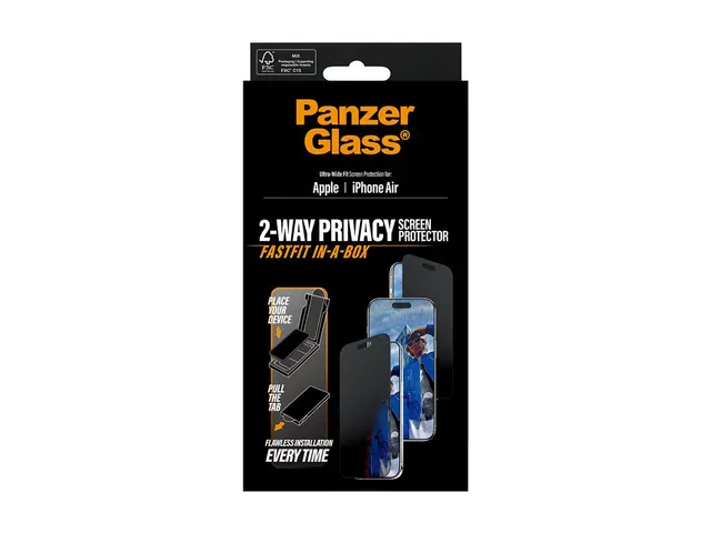 PanzerGlass - Skjermbeskyttelse for mobiltelefon - ultra-bred pass...