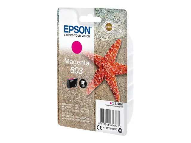 Epson 603 - 2.4 ml - magenta - original - blister - blekkpatron - ...