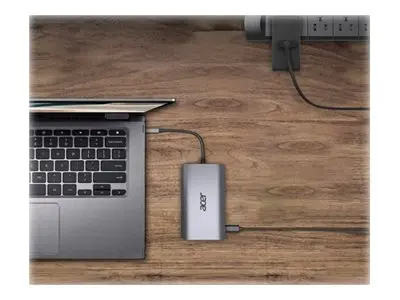 Acer 12-In-1 Type-C Adapter - dokkingstasjon USB-C 2 x HDMI, DP 1GbE
