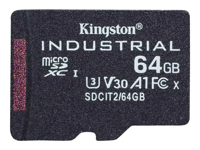 Kingston Industrial - Flashminnekort - 64 GB - A1 / Video Class V3...