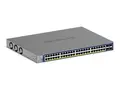 NETGEAR Smart S3300-52X - V3 - switch - L3 Lite smart - 48 x 10/100/1000 + 4 x SFP+ - stasjonær, rackmonterbar (380 W) - for P/N: AXM764-10000S, AXM765-10000S, G728TXPAV-10000S, G752TXPAV-10000S, GS752TXAV-10000S