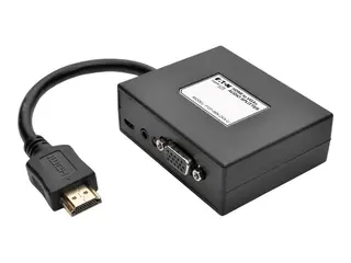 Eaton Tripp Lite series 2-Port HDMI to VGA Splitter Audio/Video Adapter 1920x1440 1080p Video/lyd-splitter - 2 x VGA / audio - stasjon&#230;r - TAA-samsvar