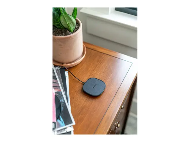mophie - Trådløs ladepute + AC-strømadapter - 15 watt - svart - Eu...