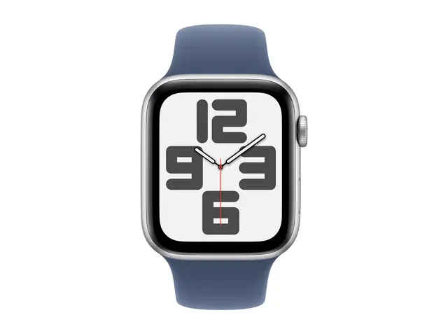 Apple Watch SE (GPS) - 2. generasjon 44 mm sølvaluminium smartklok...