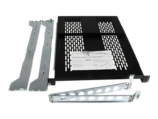 Startech 2U Vented Sliding Server Rack Shelf w/ Cable Management A...