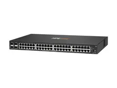HPE Aruba 6100 48G 4SFP+ Switch - Switch Styrt - 48 x 10/100/1000 + 4 x 1 Gigabit / 10 Gigabit SFP+ - side til side-luftflyt - rackmonterbar