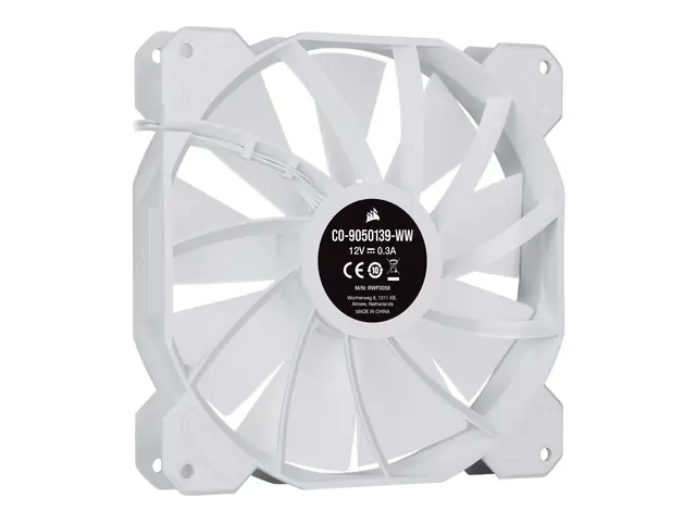 CORSAIR iCUE SP140 RGB ELITE - Kabinettvifte - 140 mm - hvit (en p...