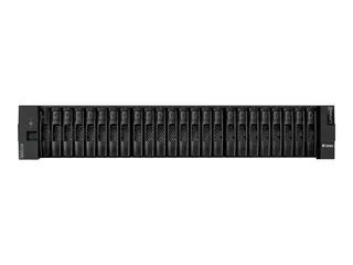 Lenovo ThinkSystem DE4000F 2U24 SFF controller enclosure Harddiskarray - 24 brønner (SAS-3) - iSCSI (10 GbE), iSCSI (25 GbE) (ekstern) - kan monteres i rack - 2U