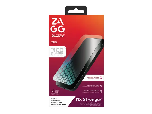 ZAGG InvisibleShield Glass XTR4 - Skjermbeskyttelse for mobiltelef...