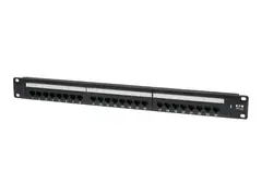 Eaton Tripp Lite Series 24-Port Cat6 Cat5 Patch Panel Rackmount 110 Punch Down RJ45 Ethernet 1URM Koblingspanel - CAT 6 - 1U - 19&quot; - 24 porter