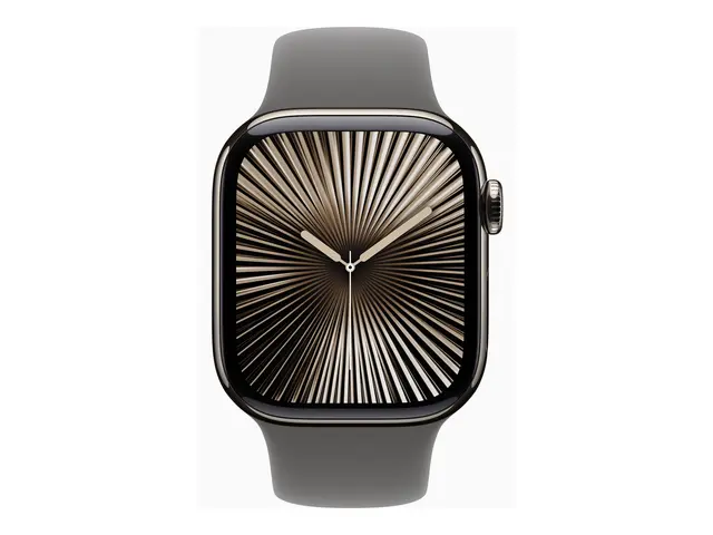 Apple Watch Series 10 (GPS + Cellular) - 42 mm naturlig titan smar...
