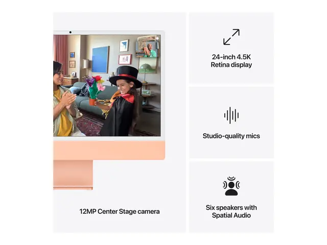 Apple iMac with 4.5K Retina display - alt-i-ett M4 24 GB SSD 512 L...