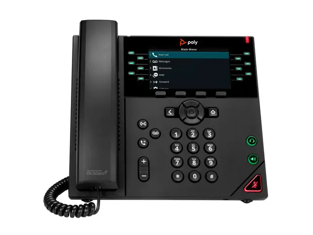 Poly VVX 450 - VoIP-telefon treveis anropskapasitet SRTP, SIP, SDP...