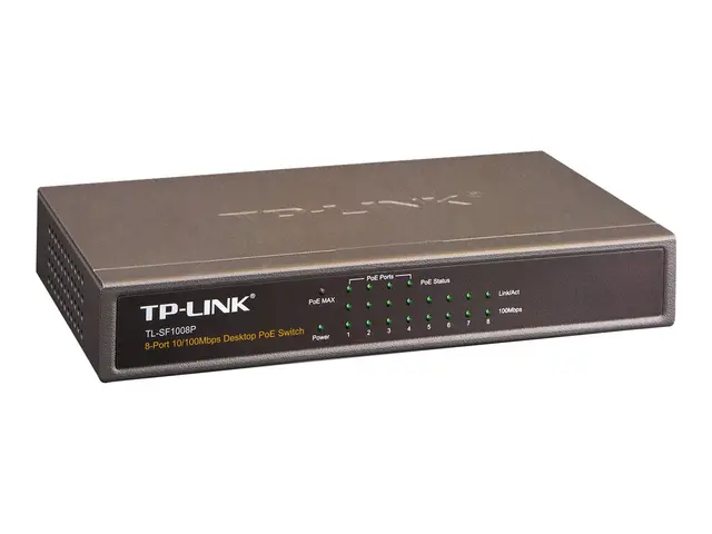 TP-Link TL-SF1008P - Switch - 4 x 10/100 (PoE) + 4 x 10/100 - stas...