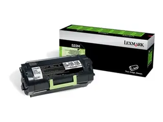 Lexmark 522H - Høy ytelse - svart - original tonerpatron LCCP, LRP - for Lexmark MS810, MS811, MS812