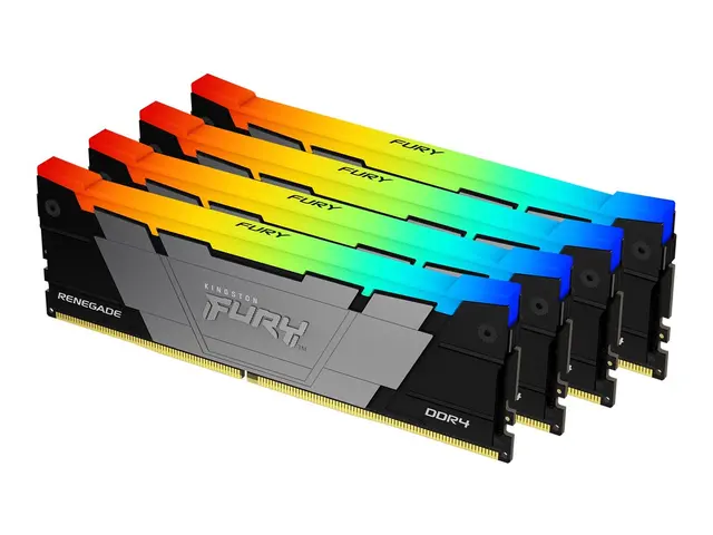 Kingston FURY Renegade RGB - DDR4 sett 32 GB: 4 x 8 GB DIMM 288-pi...