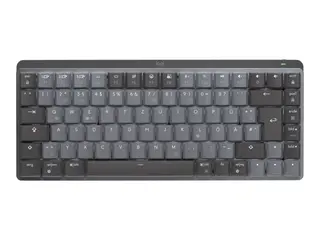 Logitech Master Series MX Mechanical Mini Tastatur - bakbelysning - trådløs - Bluetooth LE - QWERTY - Nordisk (dansk/finsk/norsk/svensk) - tastsvitsj: Clicky - grafitt