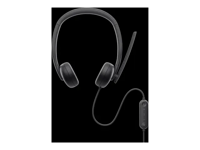 Dell Wired Headset WH3024 - Hodesett on-ear kablet USB-C Certified...