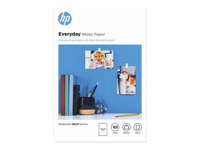 HP Everyday Photo Paper - Blank 8 mille 100 x 150 mm 200 g/m² ark ...