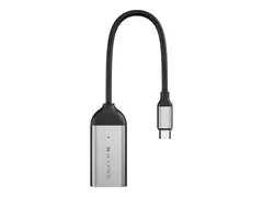 HyperDrive - Video adapter - 24 pin USB-C hann til HDMI hunn sølv - 8K 60Hz støtte, 4K 144Hz støtte