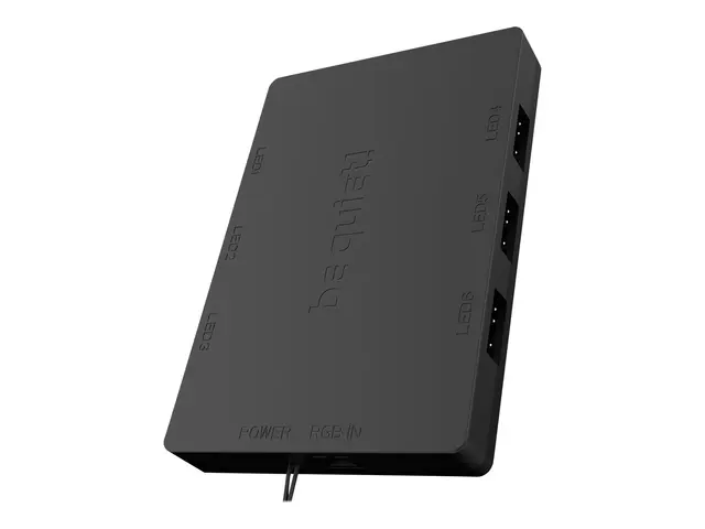 be quiet! Light Wings - Kabinettvifte 140 mm svart (en pakke 3)