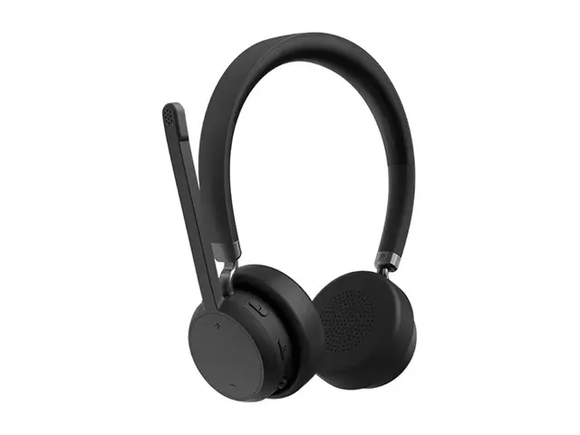 Lenovo - Hodesett on-ear trådløs svart