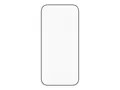PanzerGlass Ceramic Protection II - Skjermbeskyttelse for mobiltelefon ultravid passform m. EasyAligner - glass - rammefarge svart - for Apple iPhone 16 Pro, 17 Pro
