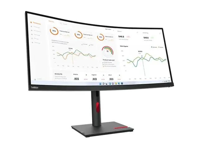 Lenovo ThinkVision T34w-30 - LED-skjerm kurvet 34" 3440 x 1440 UWQ...