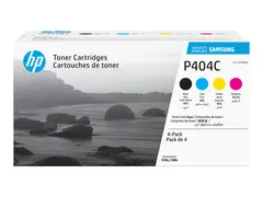 HP CLT-P404C - 4-pack - svart, gul, cyan, magenta original - tonerpatron (SU365A) - for Samsung CLX-3302, 3303, 3304, 3307; Xpress SL-C432, C433, C462, C463, C467, C482, C483