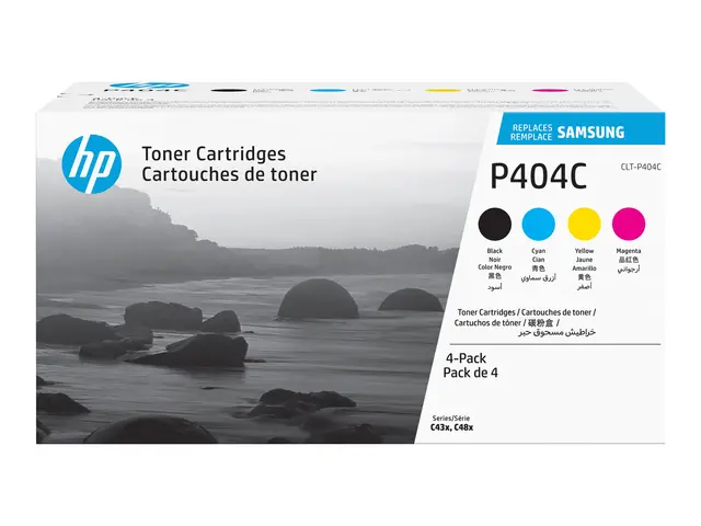HP CLT-P404C - 4-pack svart, gul, cyan, magenta original tonerpatr...