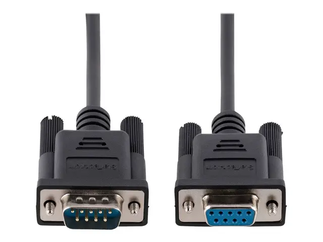 StarTech.com 3m RS232 Serial Null Modem Cable, Crossover Cable w/A...