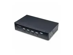 StarTech.com 4-Port DisplayPort KVM Switch, 4K 60Hz, TAA Compliant KVM / lyd / USB-svitsj - 4 x KVM/lyd/USB - 1 lokalbruker - stasjon&#230;r - TAA-samsvar