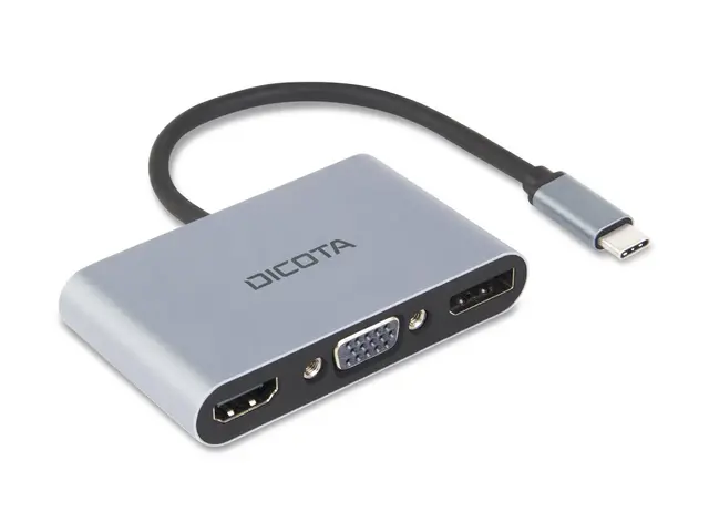 DICOTA 5-in-1 - dokkingstasjon - USB-C - DP, HDMI