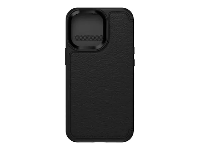 OtterBox Strada - Lommebok for mobiltelefon - lær - skyggesvart - ...