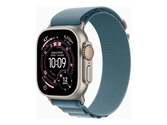 Apple Watch Ultra 3 - 49 mm naturlig titan Ja smartklokke med Alpi...