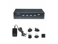 StarTech.com 4-Port DisplayPort KVM Switch, 4K 60Hz, TAA Compliant KVM / lyd / USB-svitsj - 4 x KVM/lyd/USB - 1 lokalbruker - stasjon&#230;r - TAA-samsvar