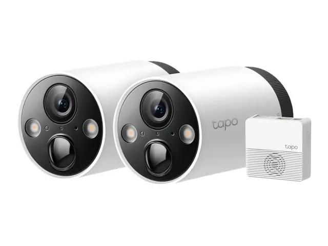Tapo C420S2 V1 - 2 x C420 Cameras + H200 Hub nettverksovervåkingsk...